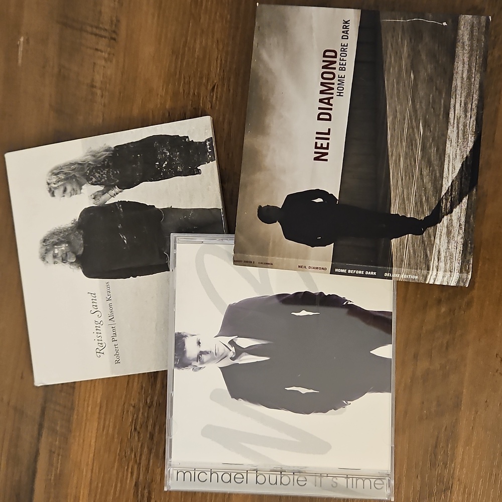 Music CD Collection Featuring Neil Diamond, Michael Buble & Plant & Krause